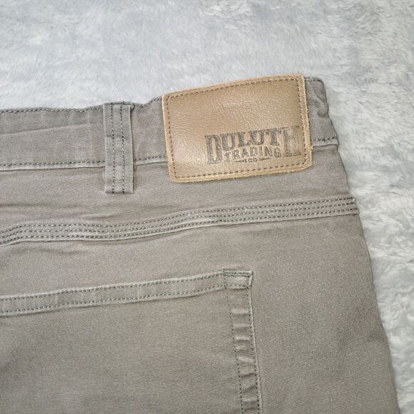Duluth Pants Mens 42x30 Green Flex Fire Hose Cargo Measures 41x28 Canvas Chore - Picture 11 of 11